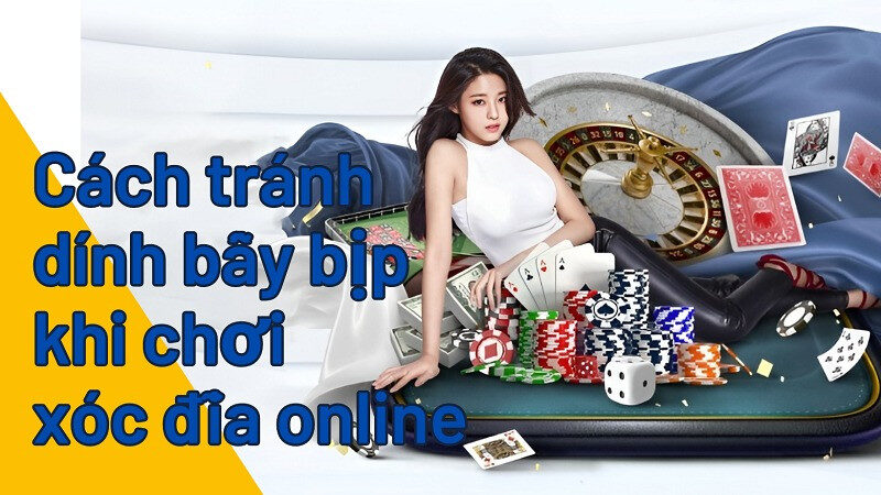 alt text: Hình ảnh minh họa các biện pháp phòng tránh bẫy bịp khi chơi xóc đĩa online.