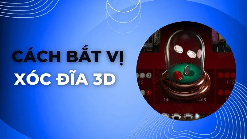 alt text: Hình ảnh minh họa giao diện xóc đĩa 3D với các nút đặt cược
