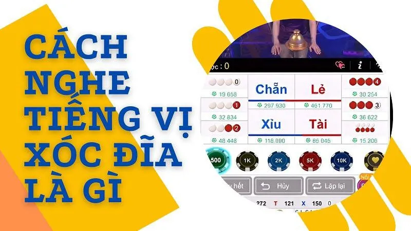 alt text: Người chơi đang tập trung nghe vị xóc đĩa