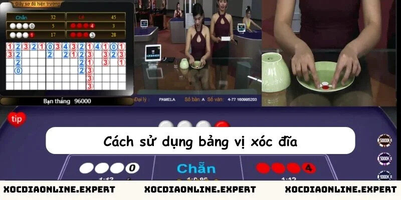 Cách sử dụng bảng vị xóc đĩa