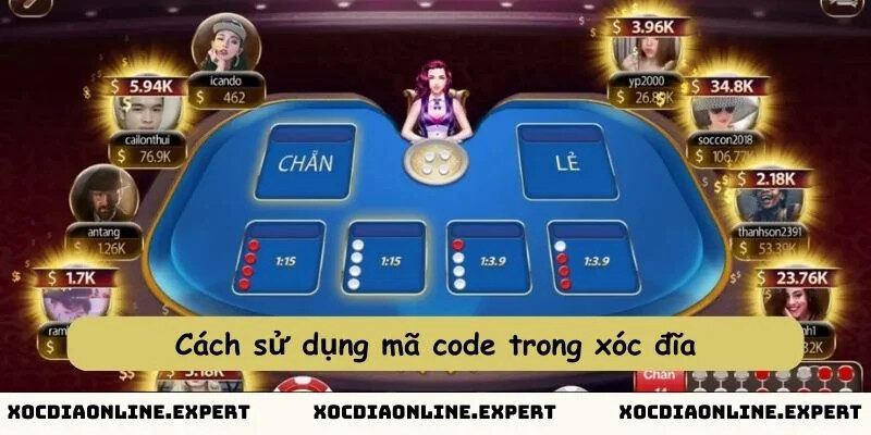 Cách sử dụng mã code trong xóc đĩa GEMWIN
