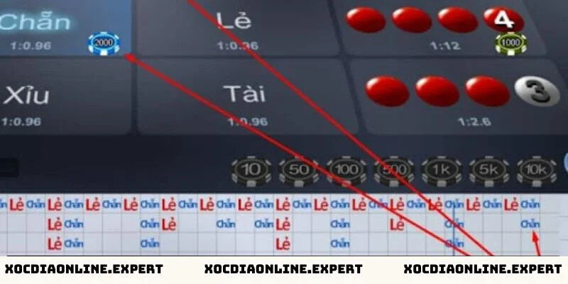 Kinh nghiệm thực hiện cách dự đoán chẵn lẻ xóc đĩa - Sử dụng phương pháp cầu bệt