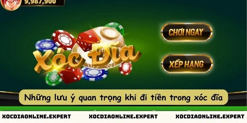 Những lưu ý quan trọng khi đi tiền trong xóc đĩa