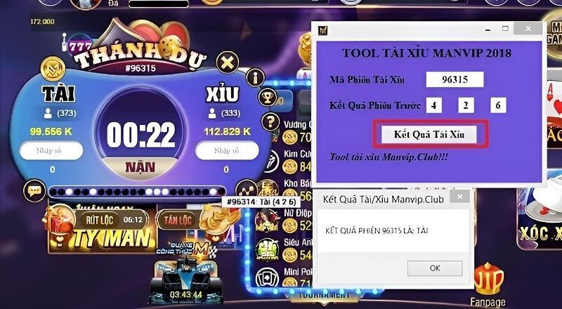 Phần mềm tính xác suất Manvip
