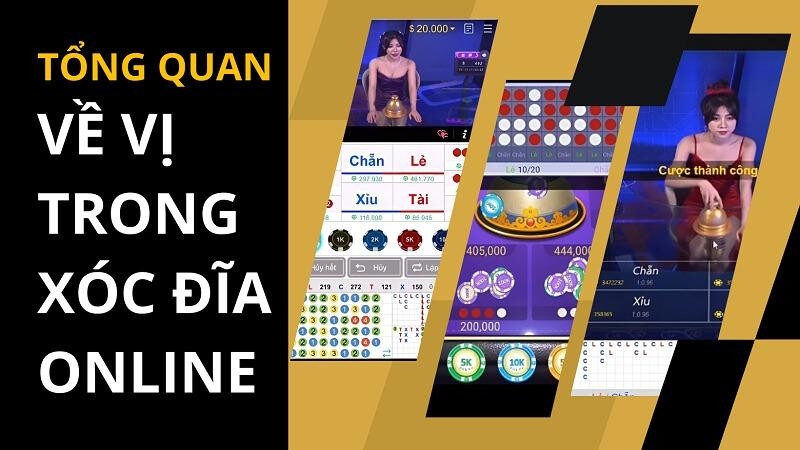 Tổng quan về vị trong xóc đĩa online